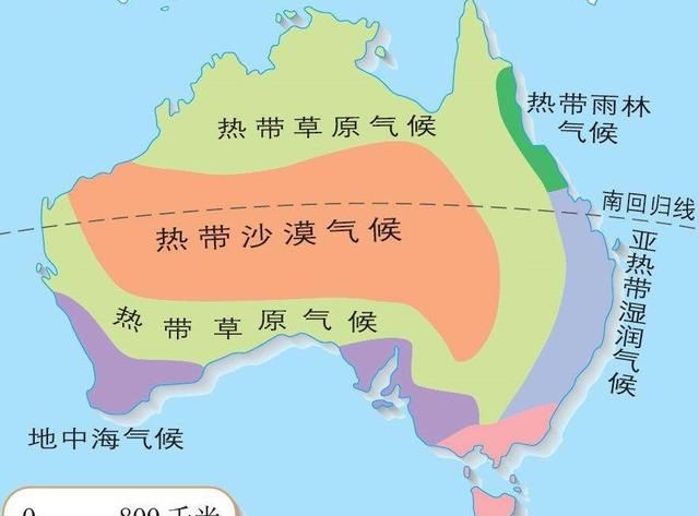 澳大利亚大陆的气候分布，为什么会呈现“半环状”的特征？