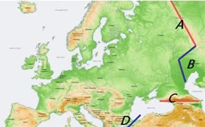 亚欧分界线，亚洲和欧洲分界线是图1
