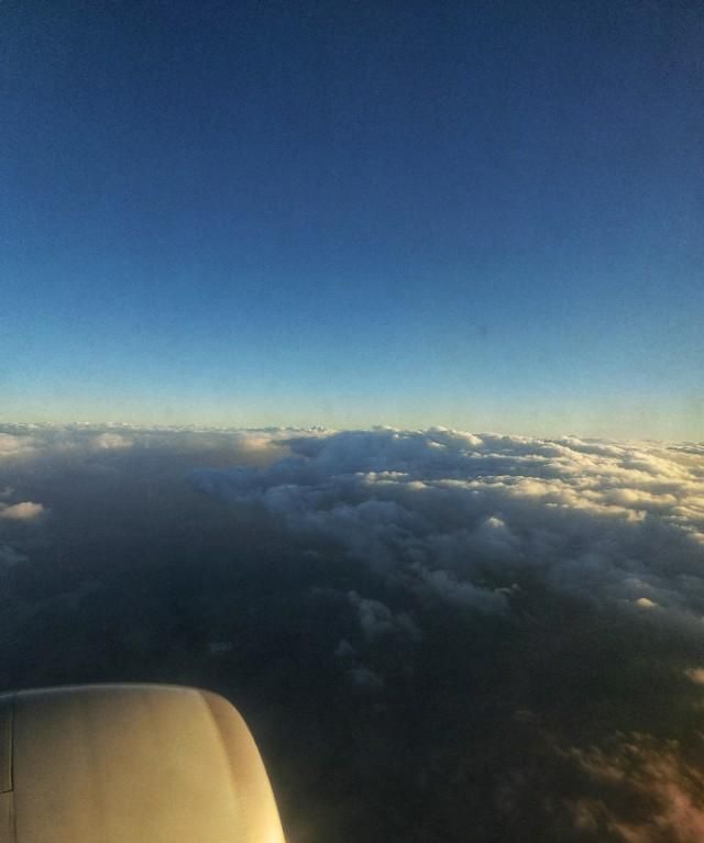 飞机上拍蓝天白云照片图6