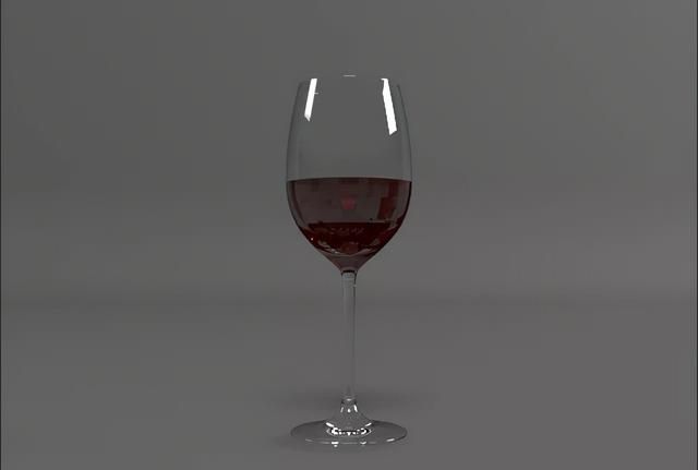 3DMax—玻璃杯中液体材质调节（红酒）