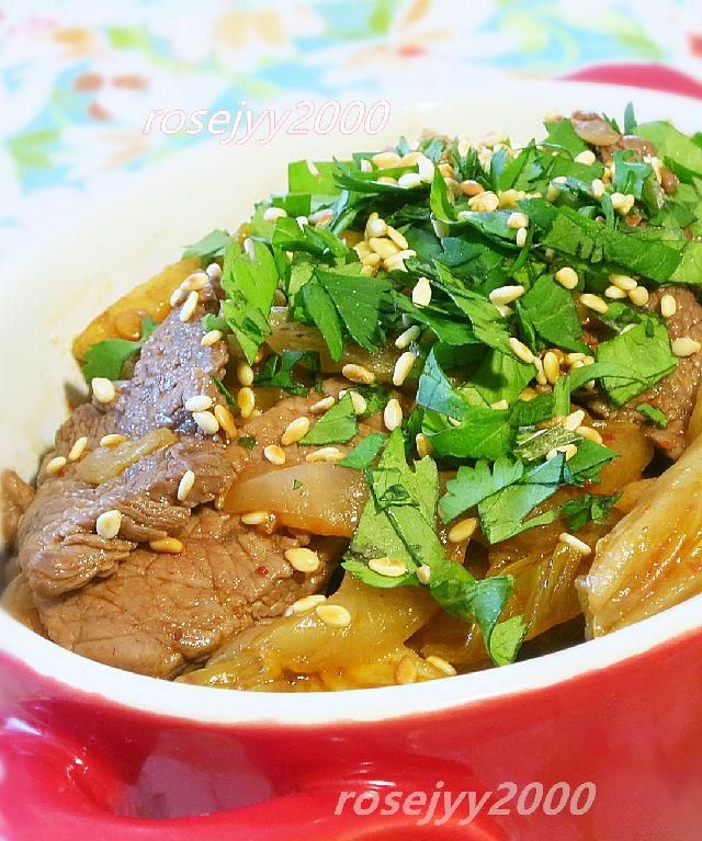 泡菜炒牛肉卷，泡菜炒牛肉怎么烧图3