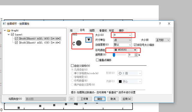 origin科研绘图：绘制论文散点图