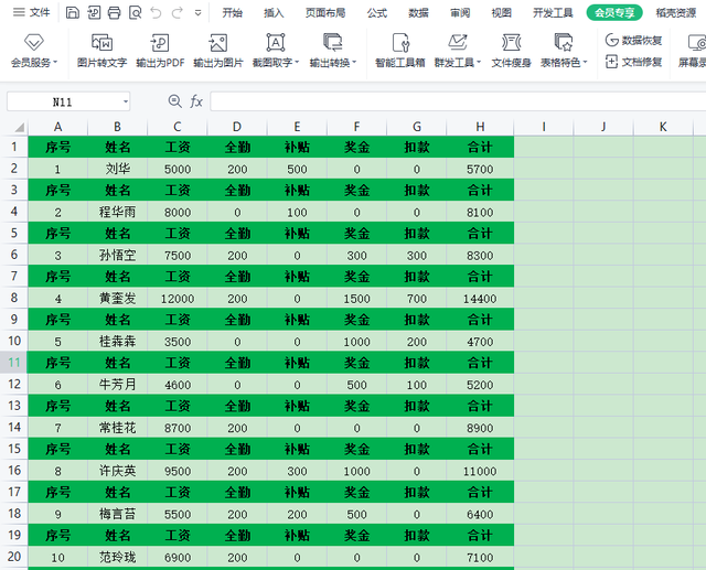 如何快速通过excel表格制作工资条，这样做轻松搞定