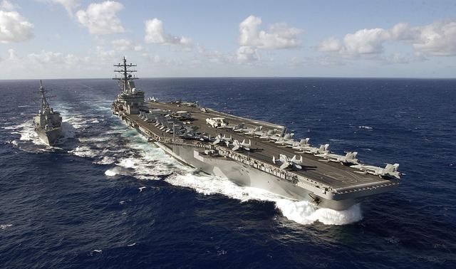 美海军第七舰队实力如何,美海军第七舰队两舰穿越台海图6