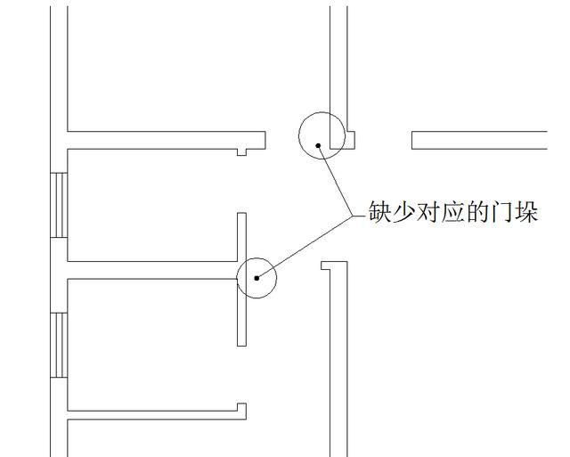 卧室门一边没有墙垛怎么装门套图1