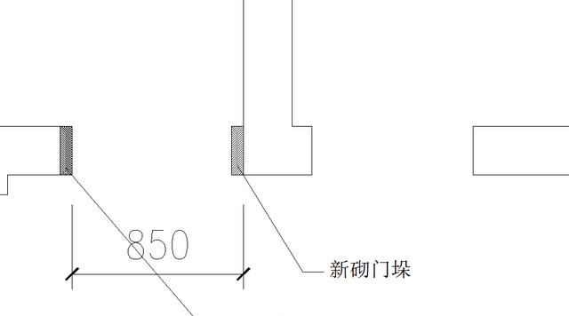 卧室门一边没有墙垛怎么装门套图4