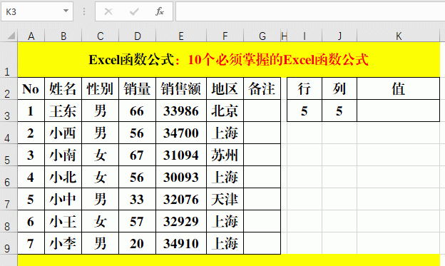 成为高手必须掌握的10个Excel函数公式，绝对的硬核干货哦