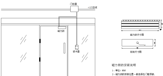 弱电工程门禁系统安装图解及闭门器安装方法