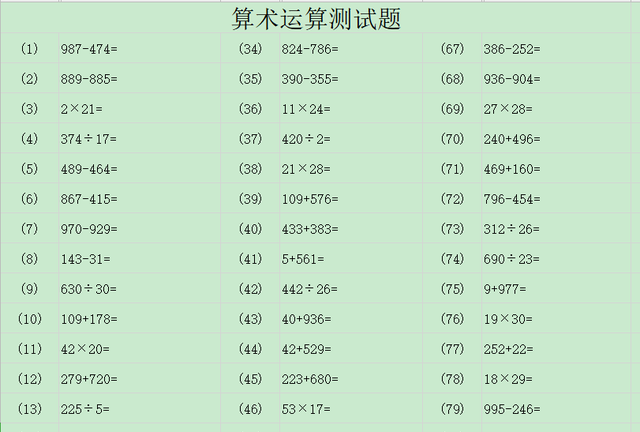 Excel制作随机加减乘除练习题，小学生练习数学运算的不二之选