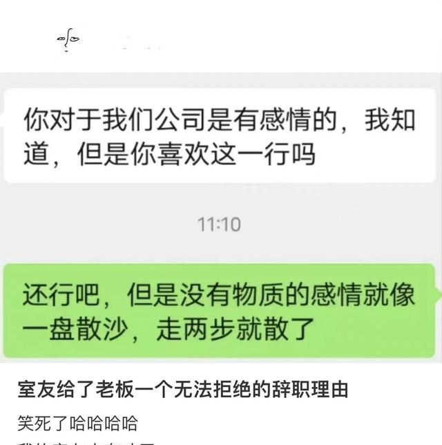 沙雕网友日常:无法拒绝的辞职理由