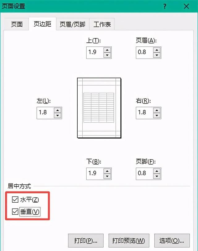 Excel工作表怎么进行居中打印？学会它，打印更加随心所欲