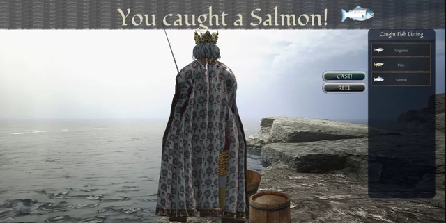 《十字军之王3》发布了一个钓鱼MOD，小游戏助君主减压