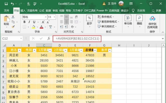 Excel统计函数之4大平均值函数使用