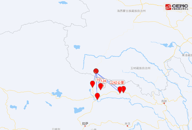 青海海西州唐古拉地区发生4.8级地震