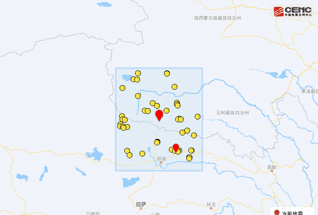青海海西州唐古拉地区发生4.8级地震