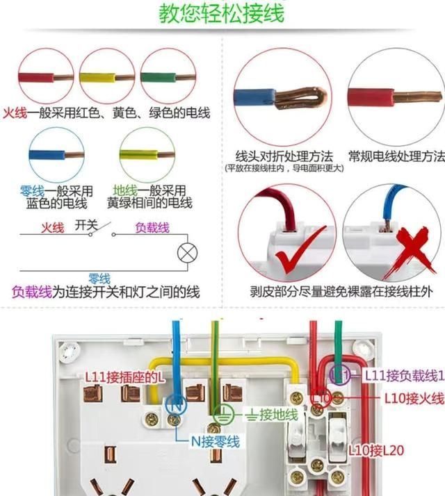 开关插座咋接线？老电工给你整理了一套图，手把手教你接线