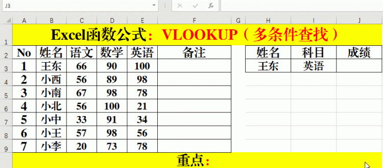 Excel函数公式：含金量极高的3个VLOOKUP函数应用范例，必需掌握