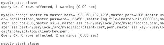 Mysql5.7 SSL双主配置