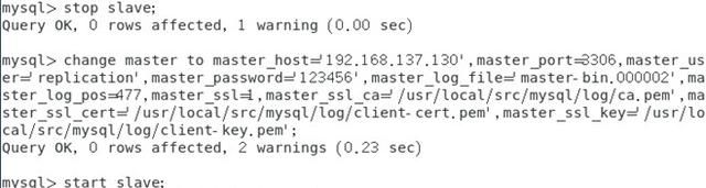 Mysql5.7 SSL双主配置