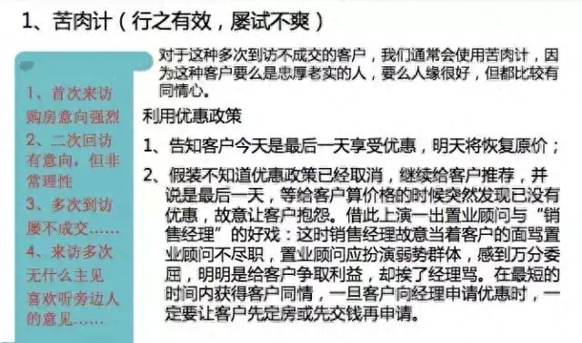 内部培训资料：一手楼4种客户场景下的逼单技巧，你试过几种？