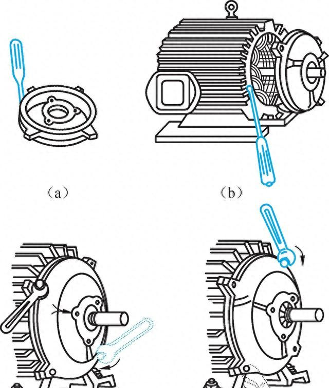 电动机的拆卸和装配方法