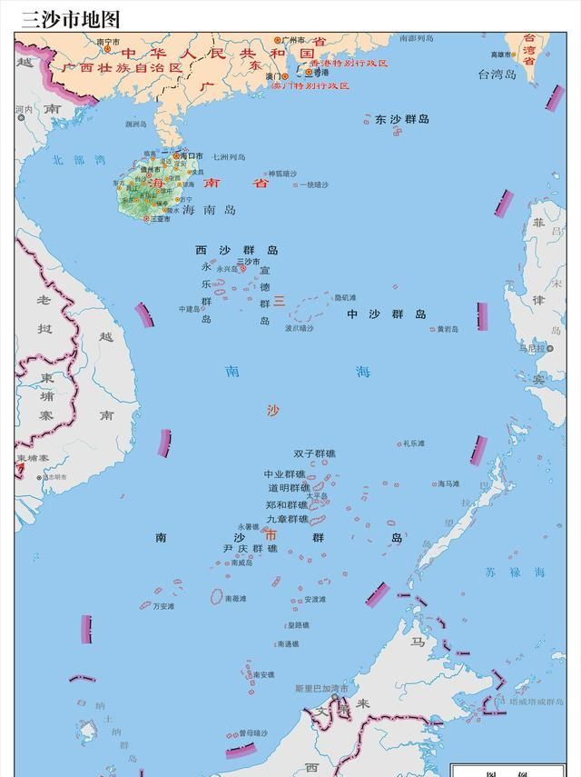 海南省各市、县地图