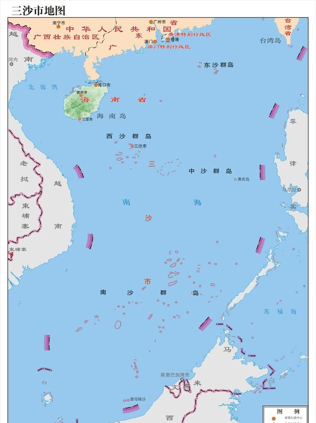 海南省各市、县地图