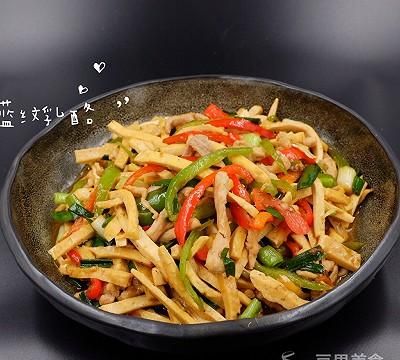 炒白豆干的家常做法大全(蒜叶炒白豆干)图13